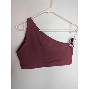 SET Active Sportbody One Shoulder Sports Bra Mauve XL